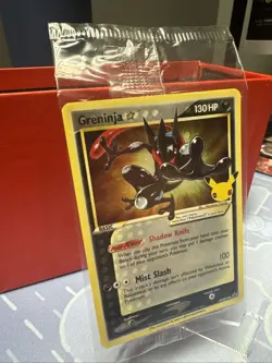 Pokemon Greninja Gold Star SEALED SWSH144 Holo Celebrations NM #8 - Image 2