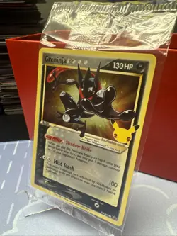 Pokemon Greninja Gold Star SEALED SWSH144 Holo Celebrations NM #8 - Image 3