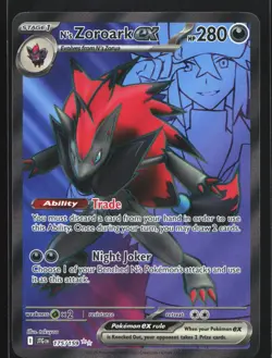Pokemon N's Zoroark ex 175/159 Journey Together Ultra Rare Full Art Holo NM - Image 1