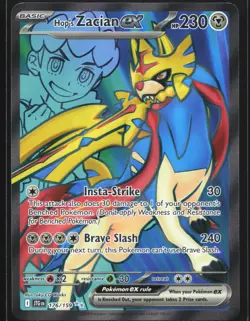 Pokemon Hop's Zacian ex 176/159 Journey Together Ultra Rare Full Art Holo NM - Image 1