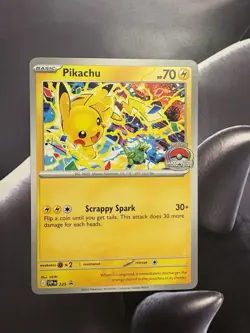 2025 Pokemon World Championships Pikachu Black Star Promo #225 - Image 2