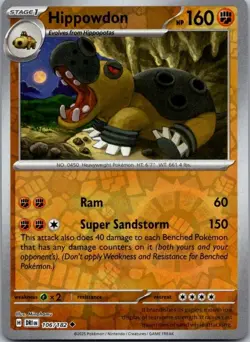 Pokemon TCG Pokemon Hippowdon Hippowdon Uncommon Reverse Holo - Image 1