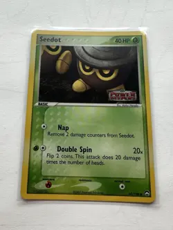 Pokemon TCG Seedot Reverse Holo 60/108 EX Power Keepers Stamped Near Mint - Image 1