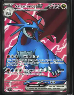 Pokemon Salamence ex 177/159 Journey Together Ultra Rare Full Art Holo NM - Image 1
