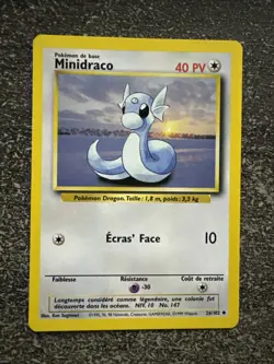 MINIDRACO UNCO - POKEMON 26/102 SET DE BASE EDITION 2 NEUF FR - Image 1