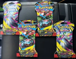 Pokemon TCG (4) Mega Evolutions Sleeved Booster Packs - Full Art Set : Lot Of 4 - Image 1