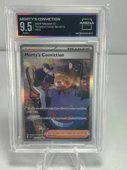 Pokemon Temporal Forces Morty's Conviction 211/162 Special Illustration Rare Are - Image 1