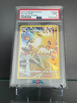 2022 POKEMON SWORD & SHIELD BRILLIANT STARS TG04 FULL ART/JOLTEON PSA 9 - Image 1