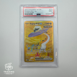 2024 POKEMON TEF EN-TEMPORAL FORCES HYPER RARE #218 RAGING BOLT EX PSA 9 - Image 1