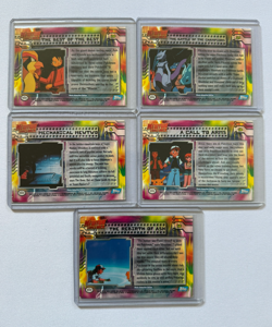 LOT OF 5 - 1999 POKEMON Topps TV Mewtwo Strikes Back Vintage Blue Logo + Holo - Image 2