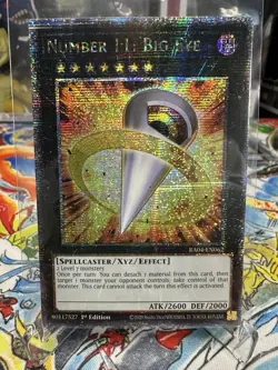 Yugioh Number 11: Big Eye RA04-EN062 Quarter Century Secret Rare NM - Image 1