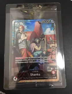 One Piece Shanks PSA Promo Card Exclusive OP09-001 Foil Sealed with Loader Rare - Image 1