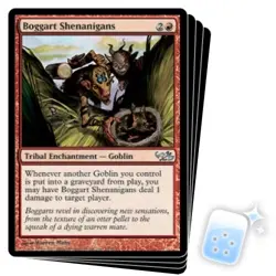 BOGGART SHENANIGANS X4 Duel Decks: Elves Vs. Goblins Magic MTG MINT CARD - Image 1