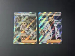 Pokemon Lot of 2 Full Art Trainer Cards: SV1 Professor’s Research 240 & 241 - Image 1