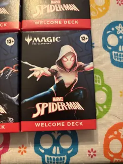 MAGIC THE GATHERING MTG NYCC 2025 SPIDERMAN WELCOME DECK 4 SET Peter Promo Card - Image 2