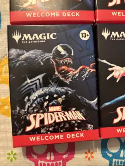 MAGIC THE GATHERING MTG NYCC 2025 SPIDERMAN WELCOME DECK 4 SET Peter Promo Card - Image 3