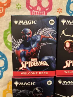 MAGIC THE GATHERING MTG NYCC 2025 SPIDERMAN WELCOME DECK 4 SET Peter Promo Card - Image 4