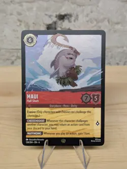 Maui Half-Shark Azurite Sea 124/204 Disney Lorcana Legendary Non-Foil Card - Image 1