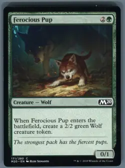 Magic the Gathering MTG Core Set 2020 Ferocious Pup #171 Buy 2 Get 1 - Image 1