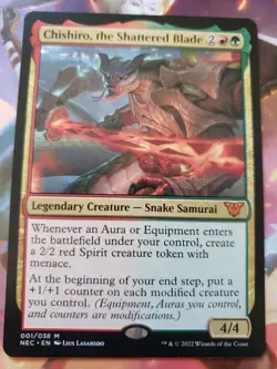 Chishiro, the Shattered Blade NM Kamigawa Neon Dynasty Commander - Image 1