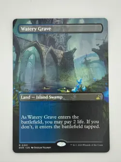 Watery Grave (Borderless) | Non-Foil | Ravnica Remastered | Near Mint - Image 1