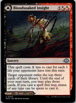 Magic the Gathering HP Bloodsoaked Insight Modern Horizons 3 MTG Free Shipping! - Image 1