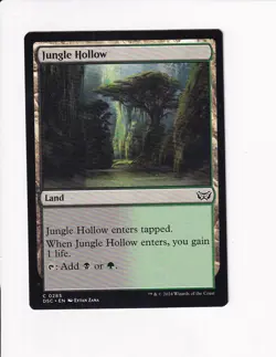 MAGIC THE GATHERING MTG COMMANDER: DUSKMOURN JUNGLE HOLLOW - Image 1