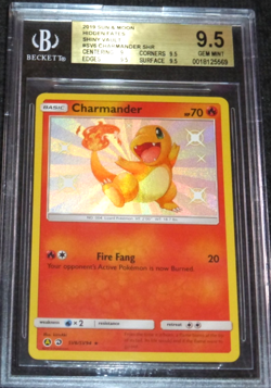 2019 POKEMON HIDDEN FATES CHARMANDER SV6/SV94 BGS 9.5 (BETTER THAN PSA 10) - Image 1