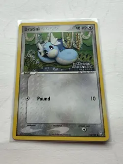Pokemon TCG Dratini 52/109 Holo EX Team Rocket Returns Stamped Near Mint - Image 1