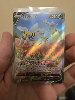 Pokemon TCG Beedrill V 161/189 Astral Radiance Holo Ultra Rare, NM - Image 1