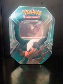 😈Pokemon TCG Triple Whammy Collector's Tin Darkrai Tin. 3packs 3 Promos. Sealed - Image 1