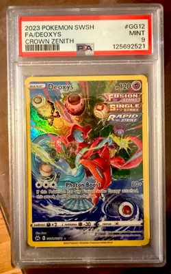 2023 Pokemon Crown Zenith Deoxys GG12/GG70 Art Rare PSA 9 Mint - Image 2