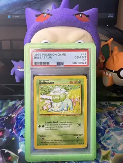 PSA 10 Pokemon TCG Bulbasaur 1999 Base Set, Unlimited - Image 1