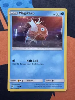 Pokemon TCG - Magikarp - Detective Pikachu 8/18 Holo - Common - Modern NM - Image 1