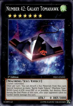 Number 42: Galaxy Tomahawk - 1st Edition PRIO-EN092 - NM - YuGiOh - Image 1