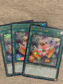 3x One For One Alt Art 1st Edition Ultra Rare RA03-EN056 Yu-Gi-Oh! - Image 1
