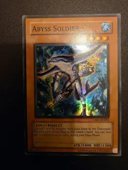 Yu-Gi-Oh! Abyss Soldier CMC-EN001 Super Rare Game Promo NM - Image 1