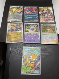Pokemon TCG 7 MIXED CARD LOT random sets Scraggy 138/086 - Image 1
