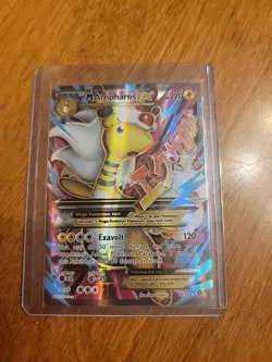 Pokemon TCG Mega Ampharos EX Ancient Origins Holo Card 88/98 Full Art M - Image 1