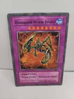 Yu-Gi-Oh! TCG Fake Card Poorly Translated Funny Holo - Humanoid Worm Drake - Image 1