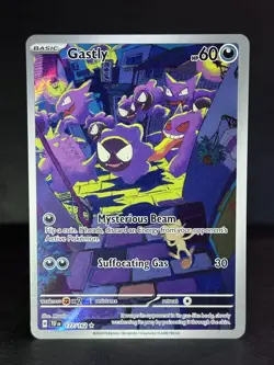 Gastly 177/162 Illustration Rare IR Holo Pokemon Card Temporal Forces -NM - Image 1