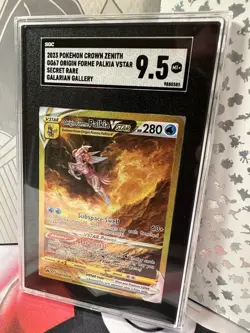 Pokemon Crown Zenith Orgin Forme Palkia VSTAR GG67 Secret Rare Card SGC 9.5 - Image 1