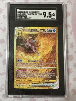 Pokemon Crown Zenith Orgin Forme Palkia VSTAR GG67 Secret Rare Card SGC 9.5 - Image 4