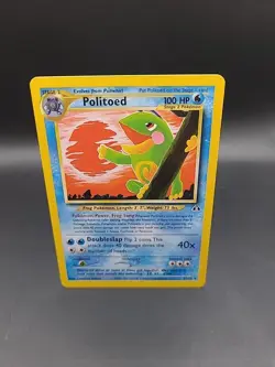 Politoed 27/75 Neo Discovery Pokemon Card Non-Holo, Vintage TCG - Image 1