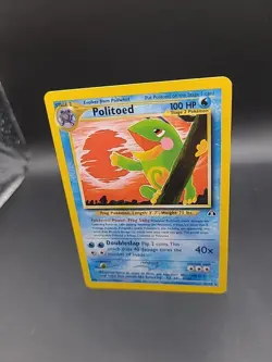 Politoed 27/75 Neo Discovery Pokemon Card Non-Holo, Vintage TCG - Image 3