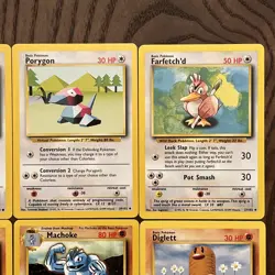 Pokemon Base Set Lot Of 12 Cards (1999) NM - Image 3