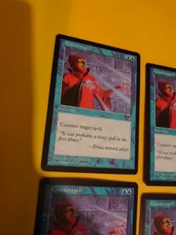Counterspell plaset Interrupt Tempest. Old Vintage. Magic the Gathering 4 Card - Image 4