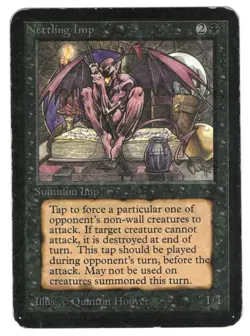 ►Magic-Style◄ MTG - Nettling Imp - ALPHA - Played - Image 1