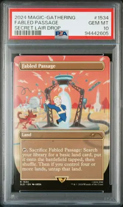 2024 MTG SECRET LAIR DROP #1534 FABLED PASSAGE PSA 10 - Image 1