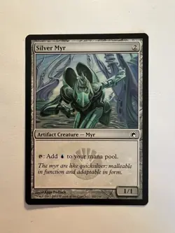 Silver Myr - MTG Scars Of Mirrodin - NM Artifact Creature - Image 1